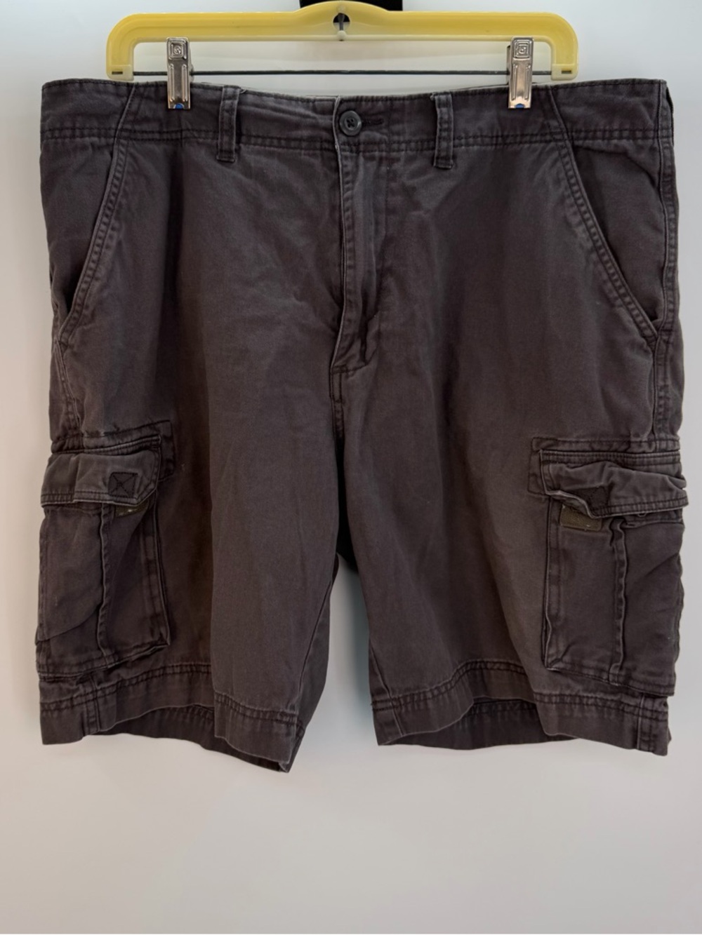 Architect Men’s 36 Cargo Shorts Dark Charcoal Gray 100% Cotton Casual Summer 🖤